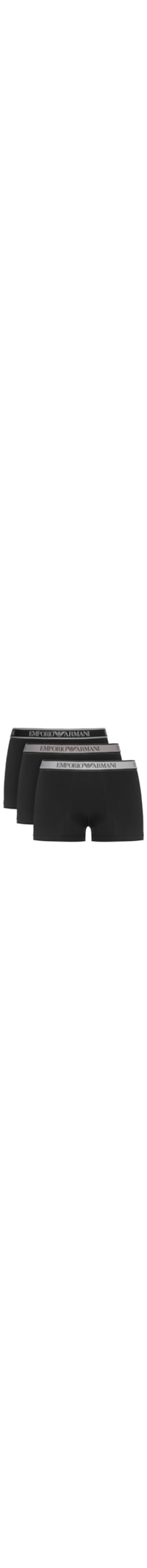 Kit 3 Cuecas Trunk Bottom Masculina - Preto
