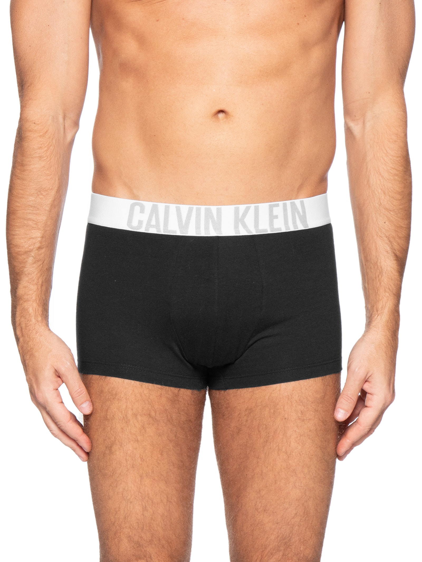 Kit 3 Cuecas Trunk Cotton Intense Power Cinza Calvin Klein Underwear
