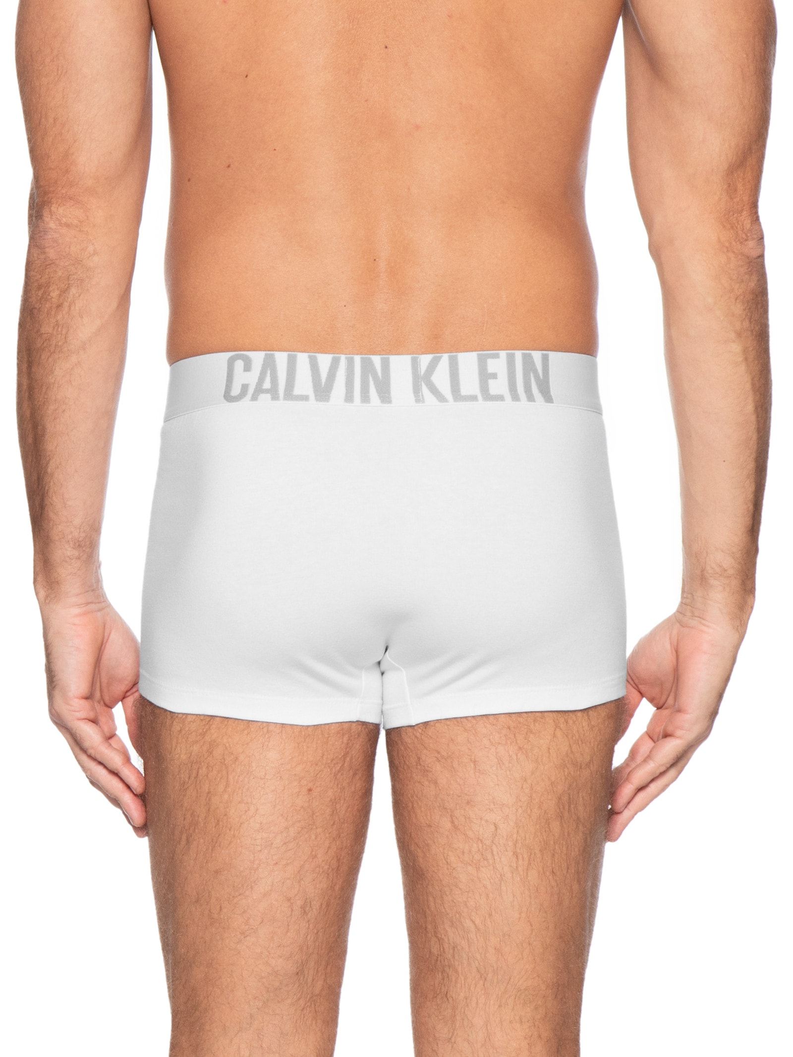 Kit 3 Cuecas Trunk Cotton Intense Power Cinza Calvin Klein Underwear