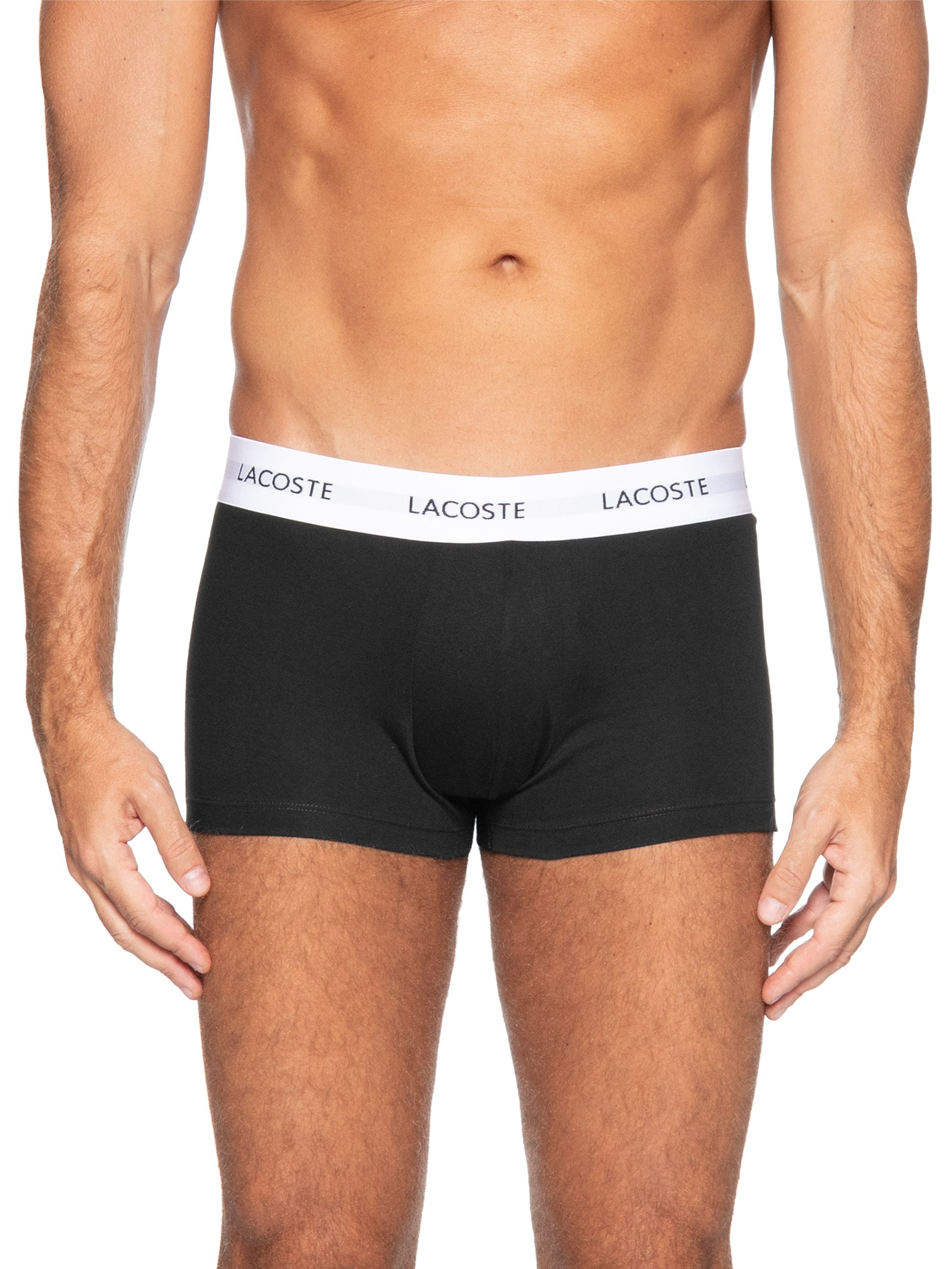 Kit 3 Cuecas Trunk Stretch Cinza Lacoste