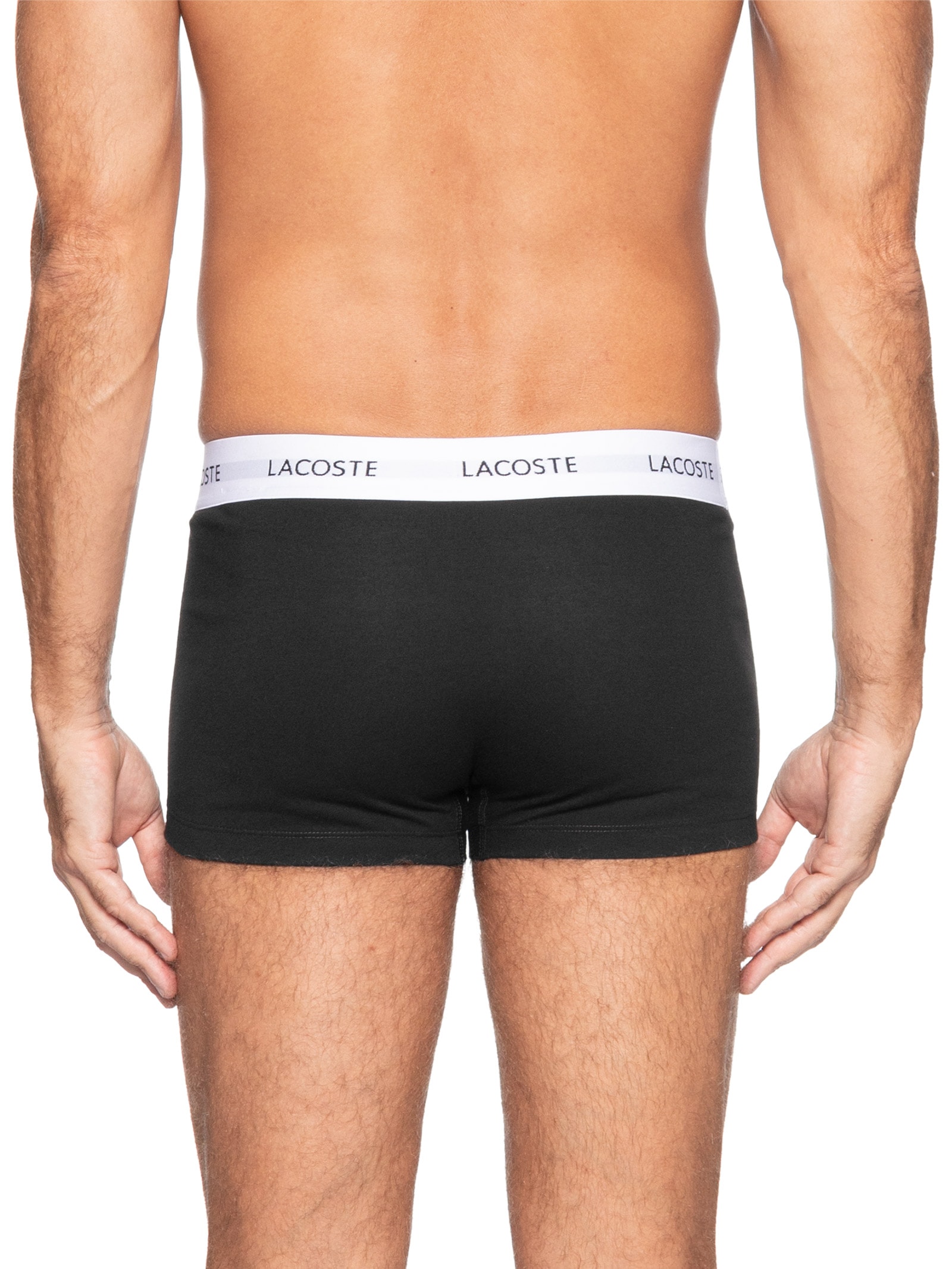 Kit 3 Cuecas Trunk Stretch Cinza Lacoste