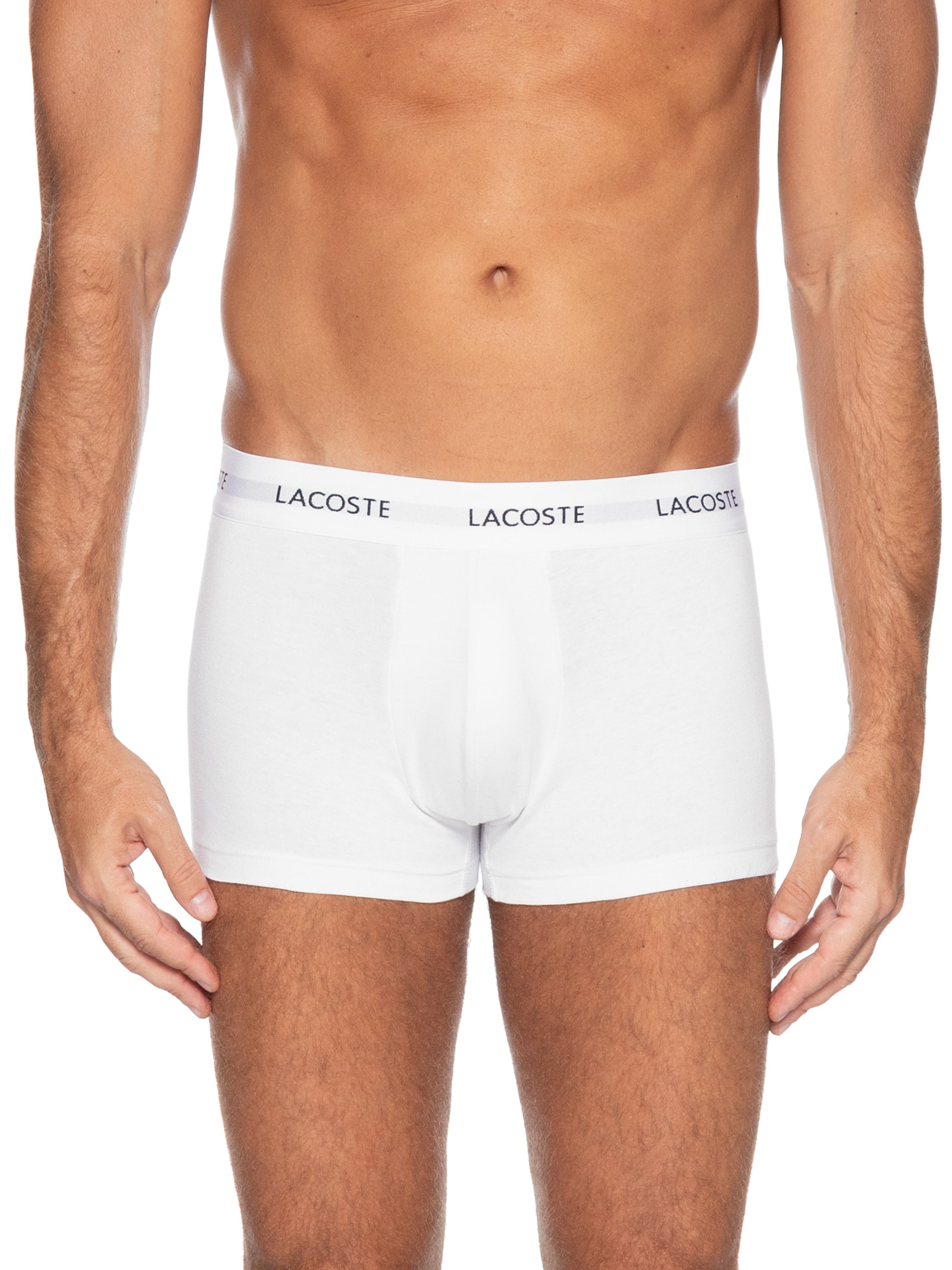 Kit 3 Cuecas Trunk Stretch Cinza Lacoste