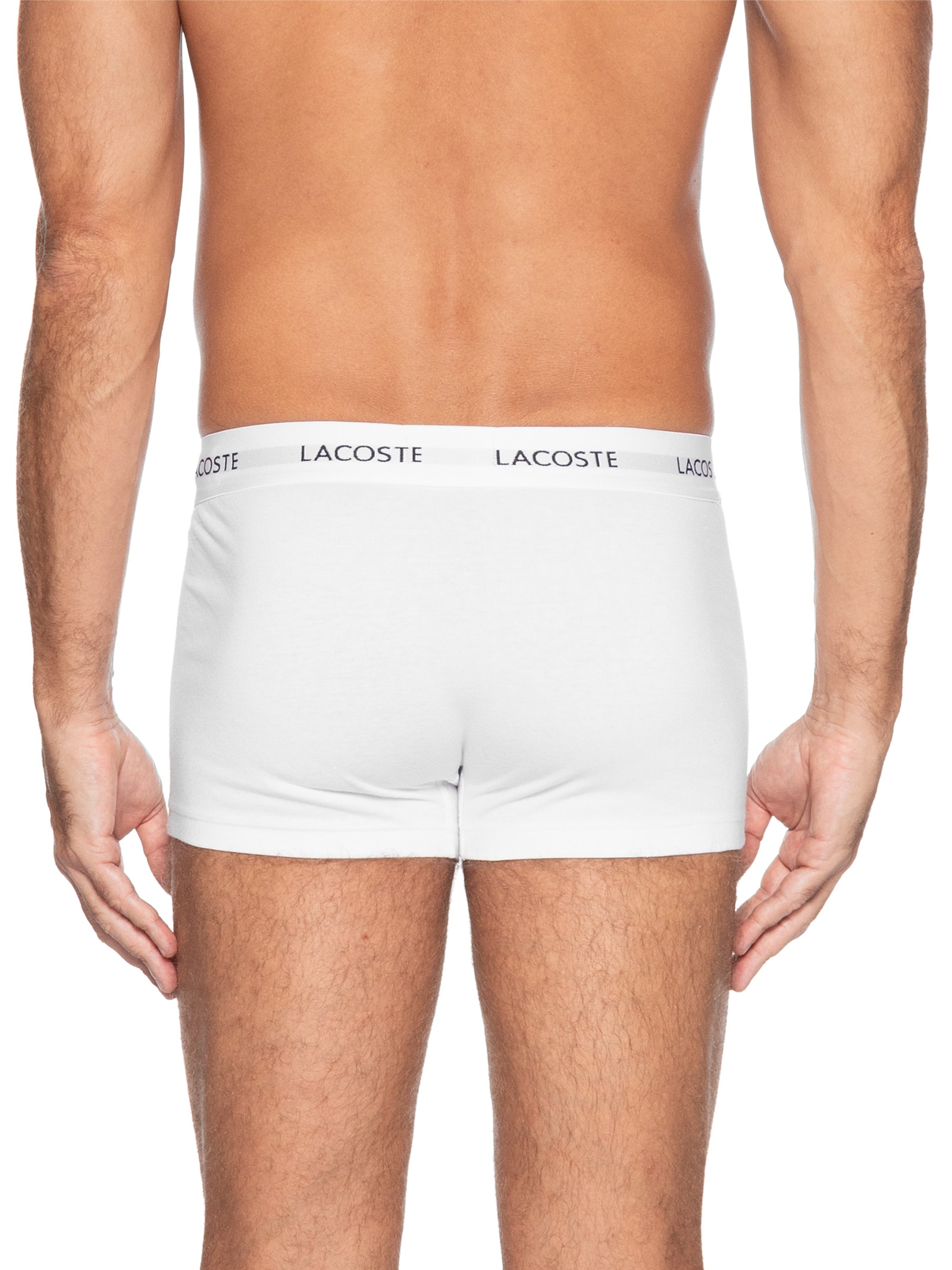 Kit 3 Cuecas Trunk Stretch Cinza Lacoste