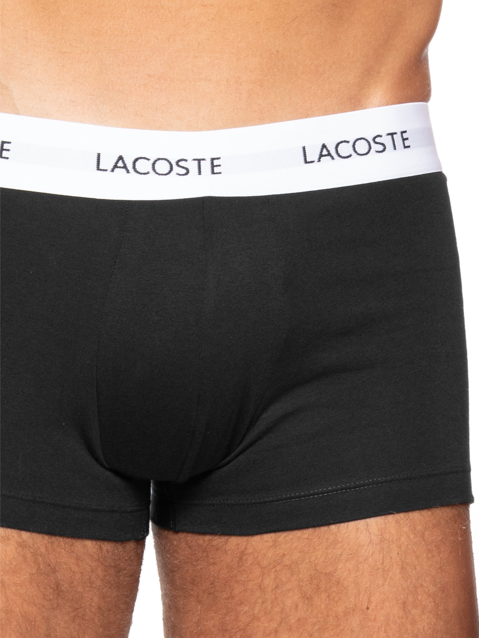 Kit 3 Cuecas Trunk Stretch Cinza Lacoste