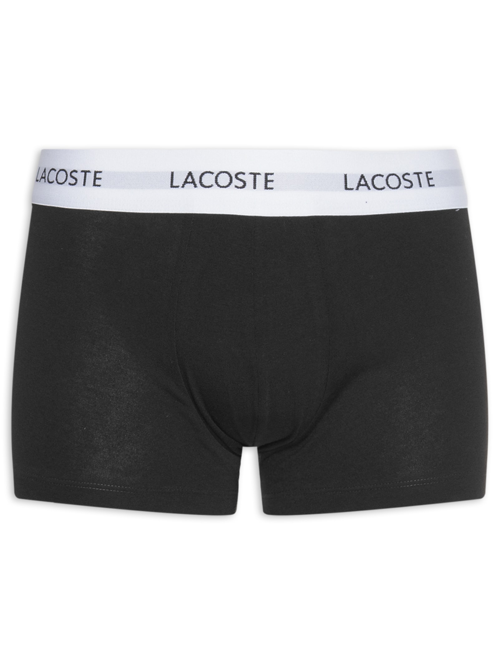 Kit 3 Cuecas Trunk Stretch Preto Lacoste