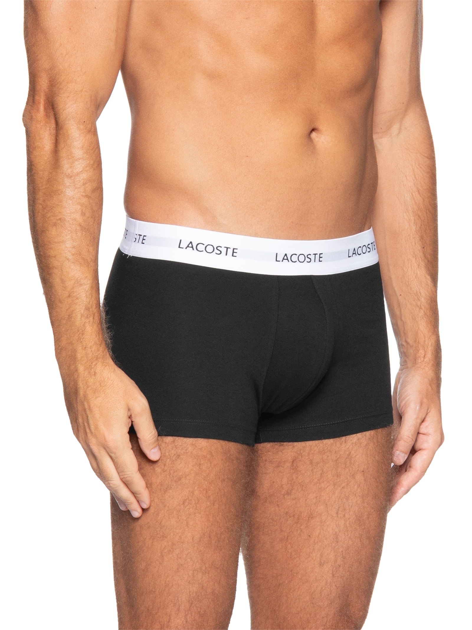 Kit 3 Cuecas Trunk Stretch Preto Lacoste
