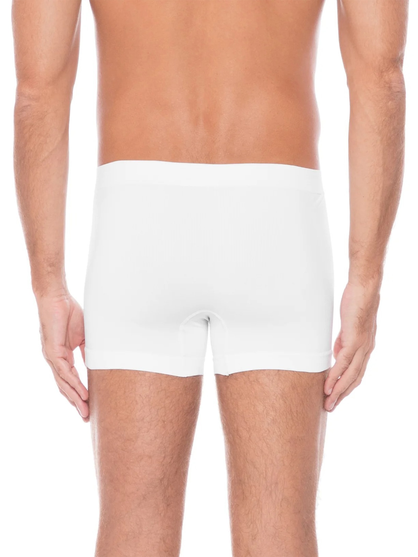 Kit 3 De Cuecas Low Rise Trunk Sem Costura Branco Calvin Klein Underwear