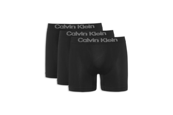 Kit 3 De Cuecas Low Rise Trunk Sem Costura - Preto