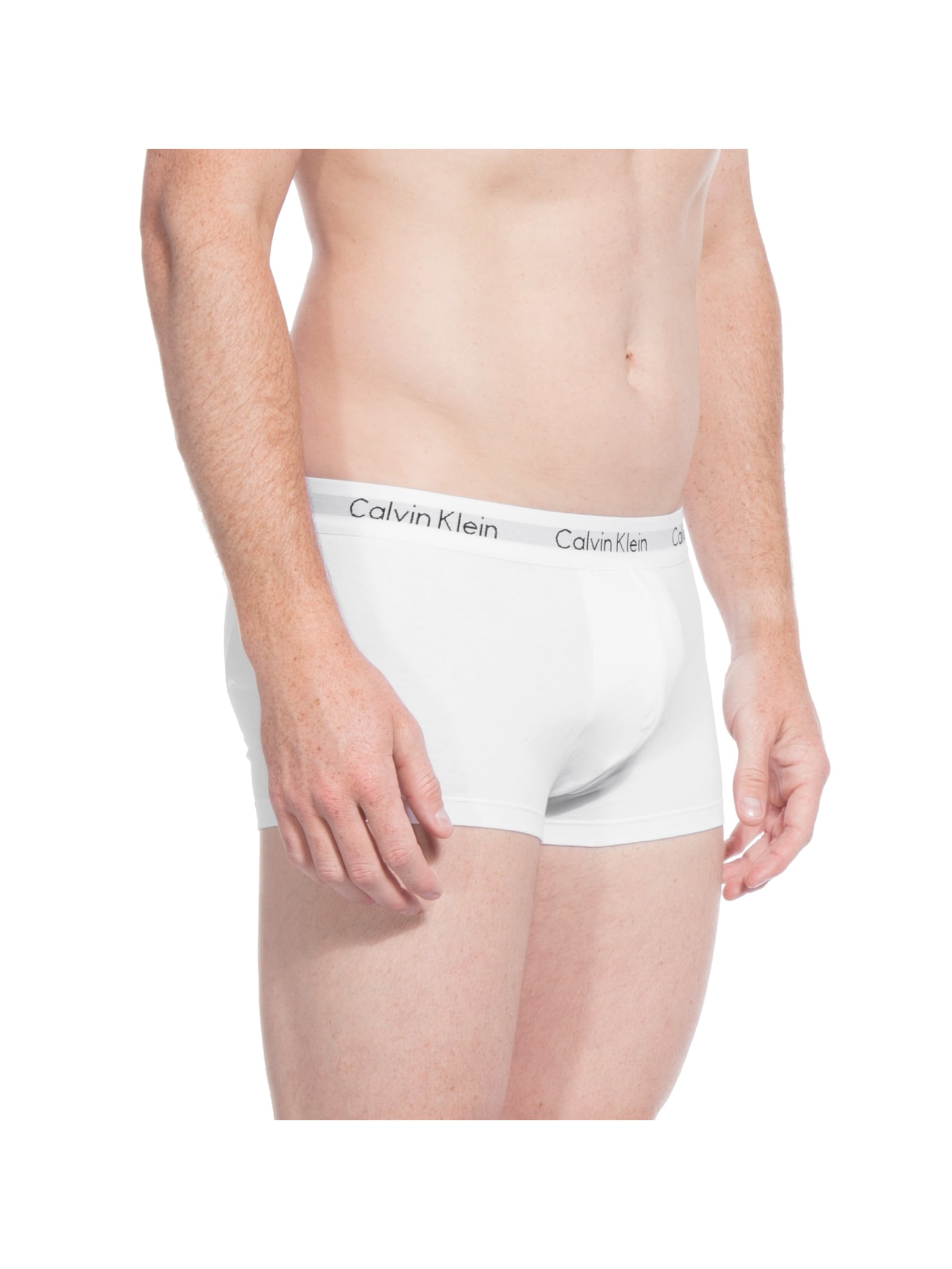 Kit 4 Cuecas Low Rise Trunk De Cotton Branco Calvin Klein Underwear