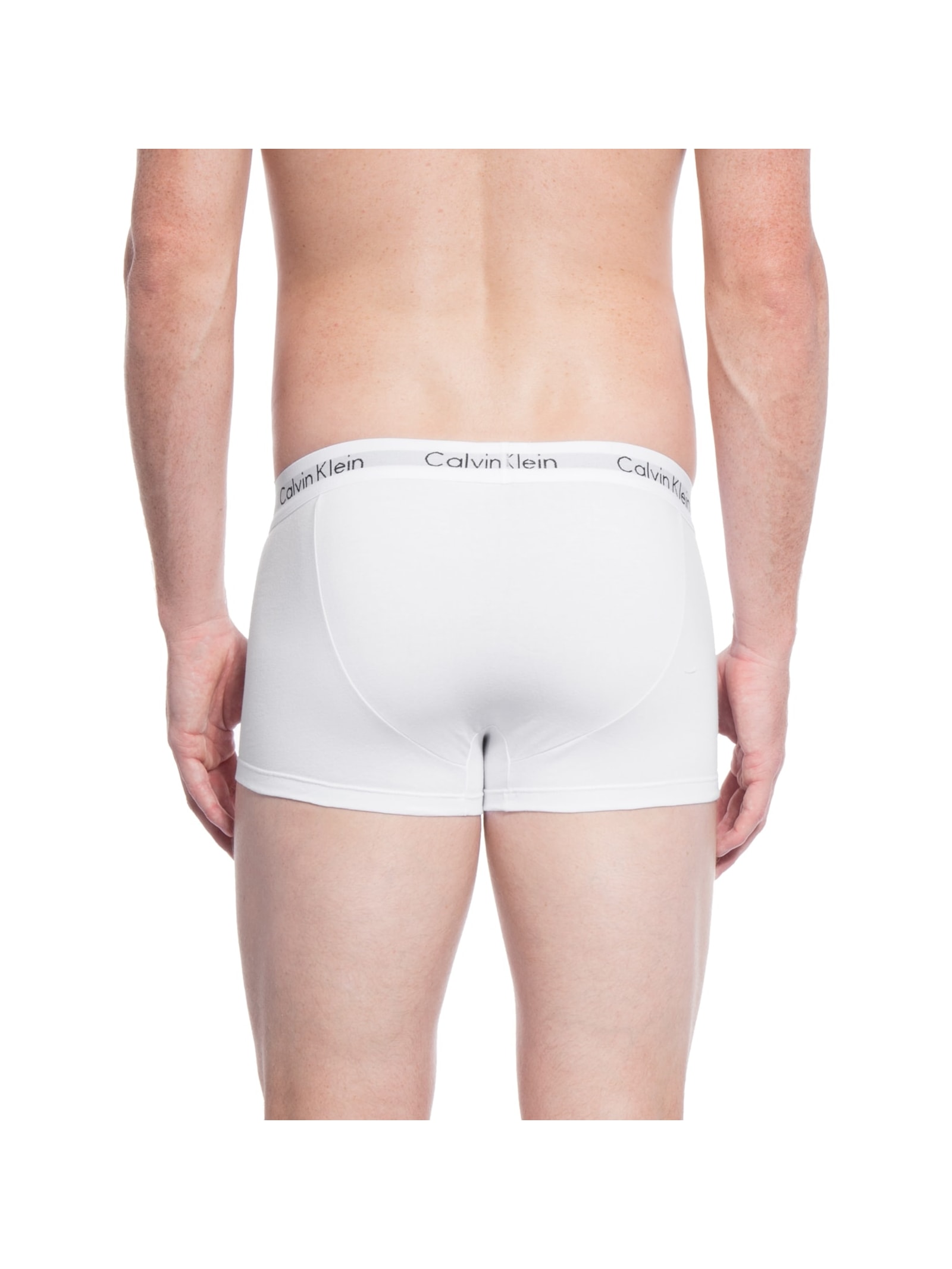 Kit 4 Cuecas Low Rise Trunk De Cotton Branco Calvin Klein Underwear