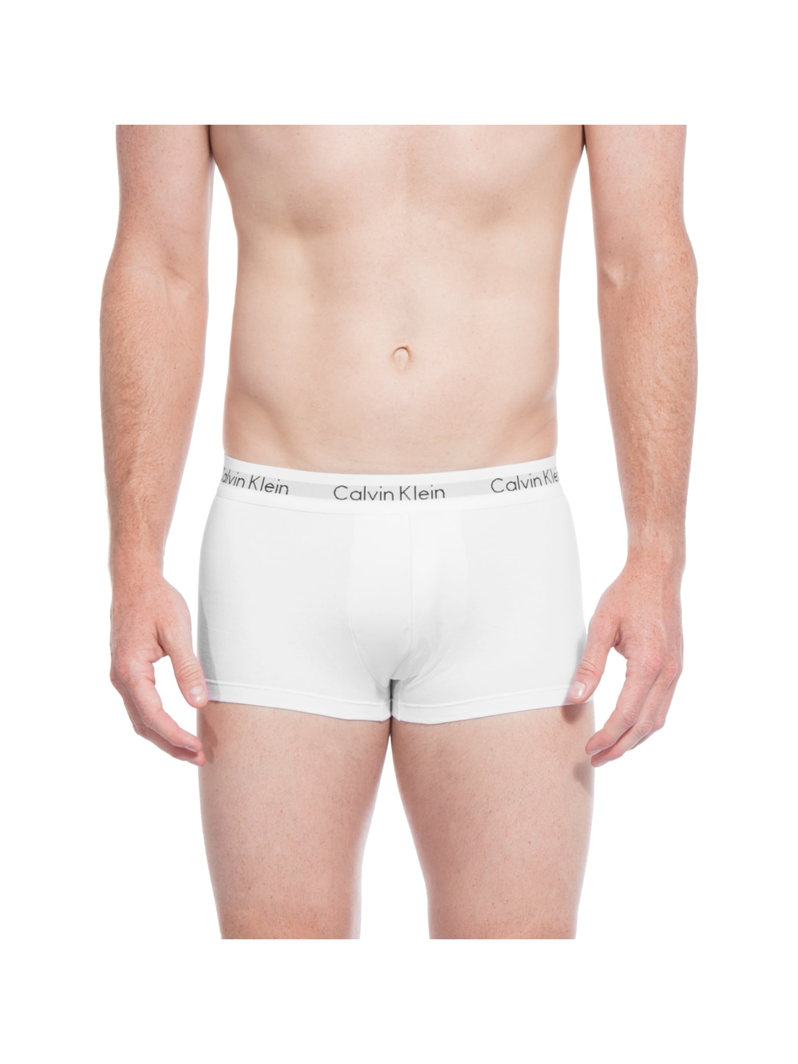 Kit 4 Cuecas Low Rise Trunk De Cotton Branco Calvin Klein Underwear