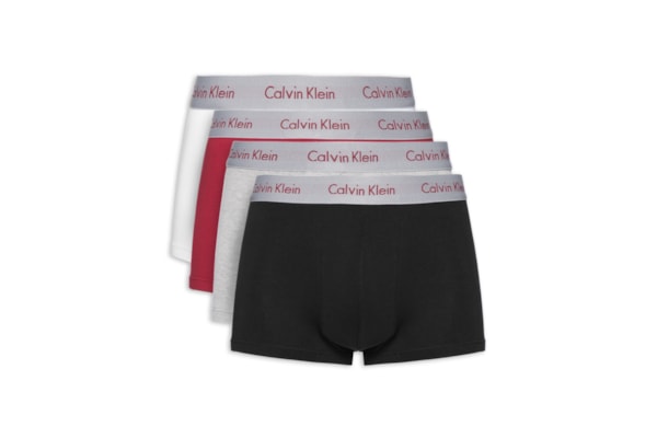 Kit 4 Cuecas Low Rise Trunk - Vermelho