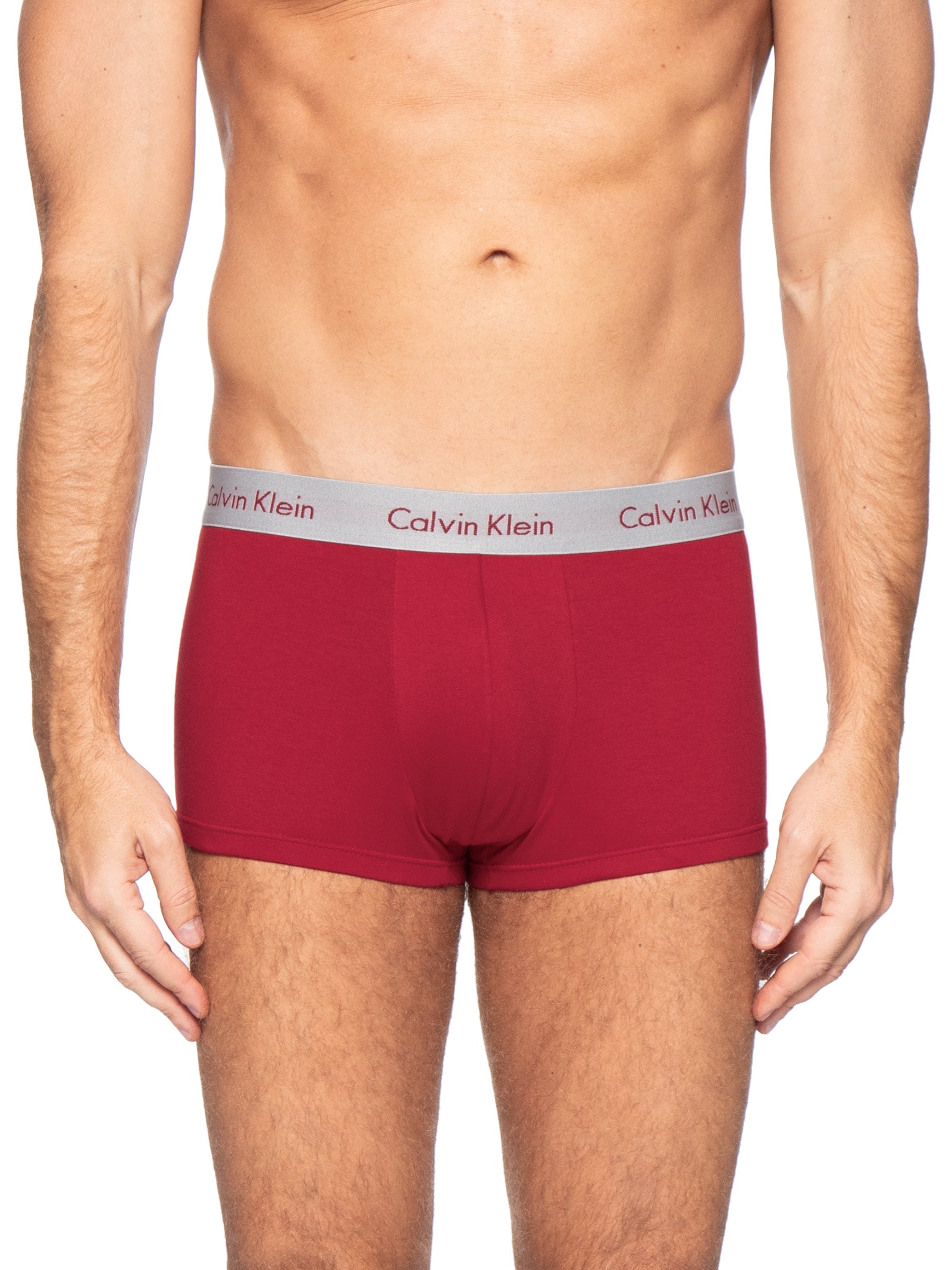 Kit 4 Cuecas Low Rise Trunk Vermelho Calvin Klein Underwear