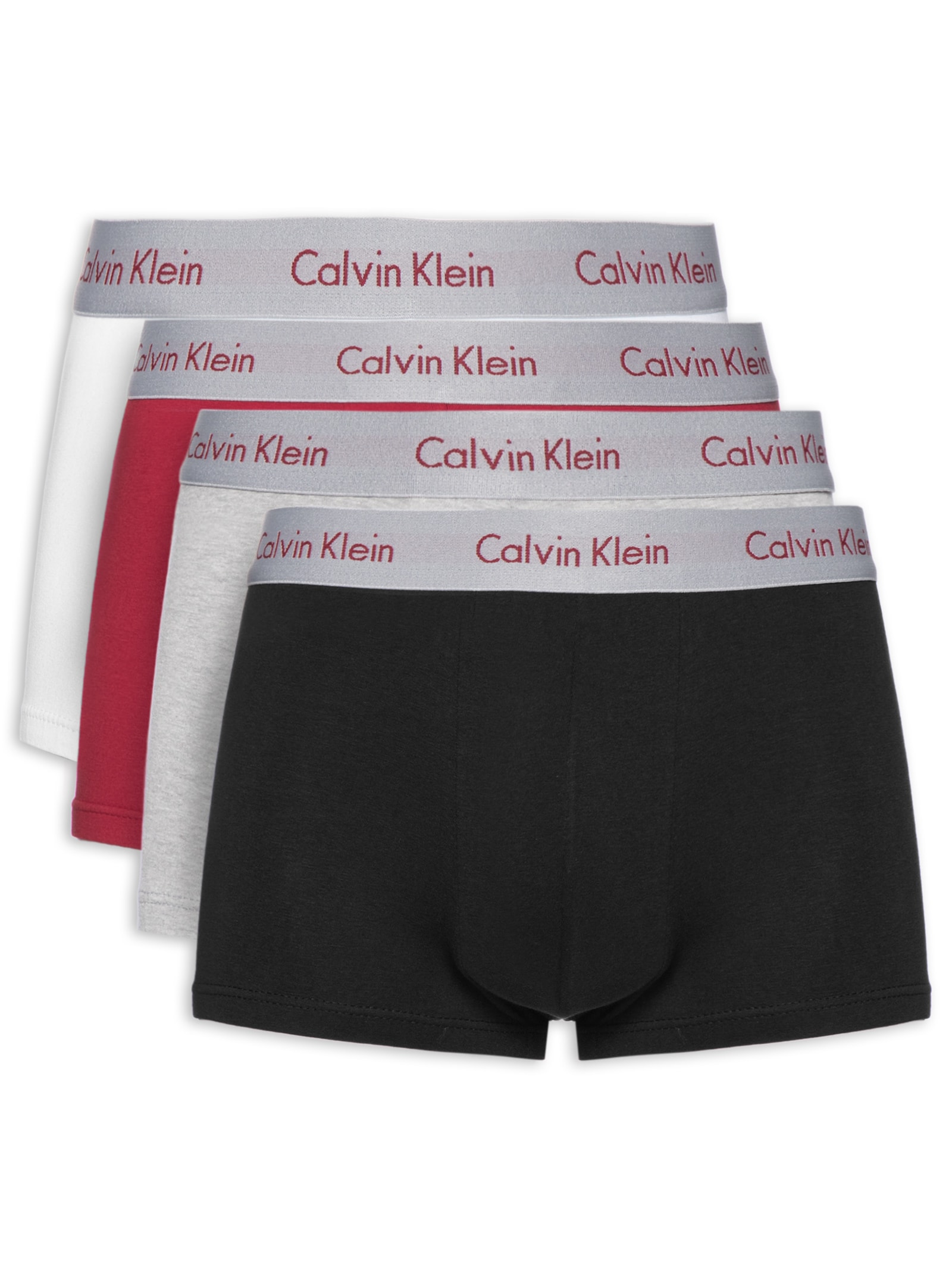 Kit 4 Cuecas Low Rise Trunk – Vermelho Calvin Klein Underwear