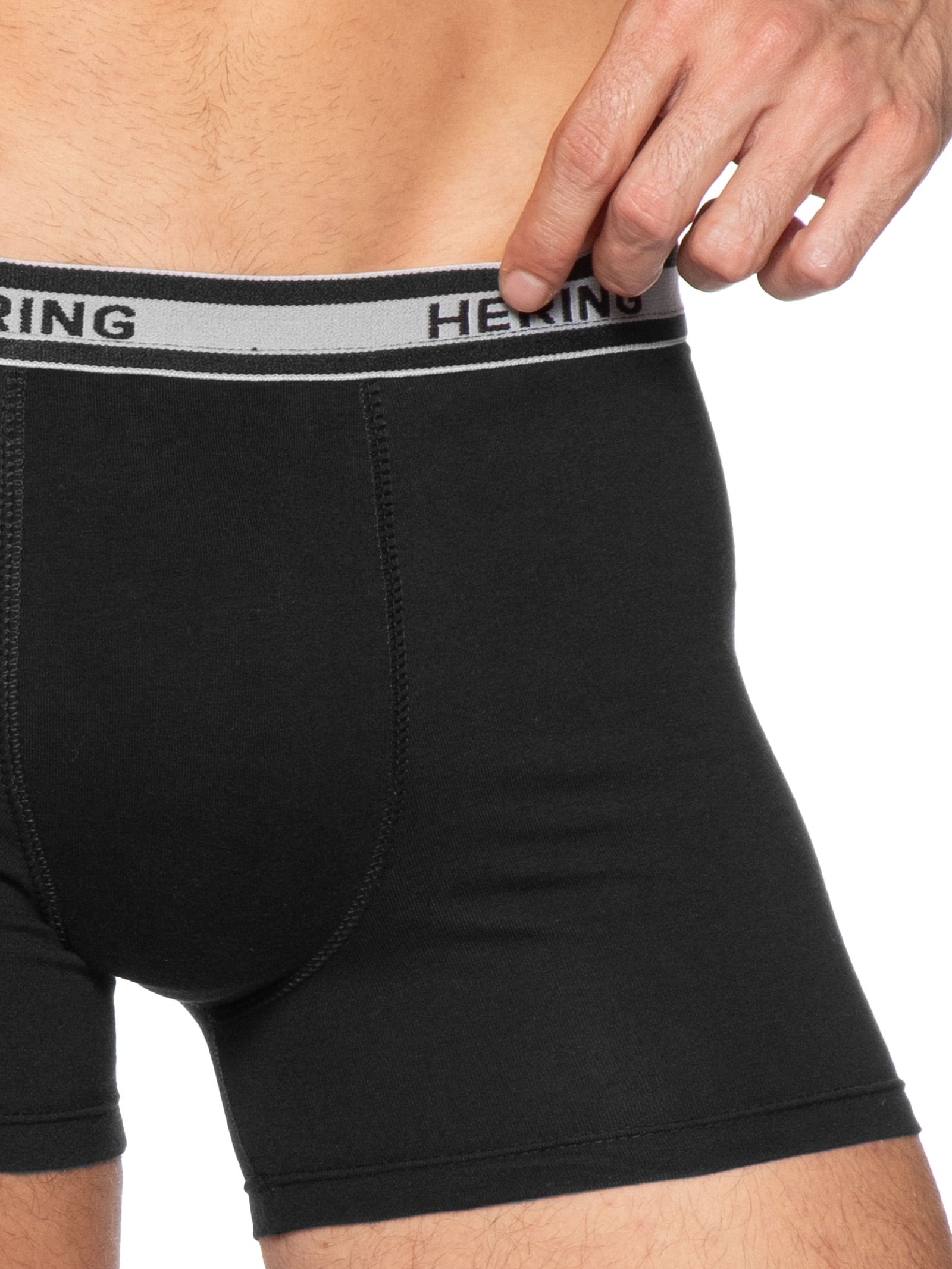 Kit 5 Cuecas Boxer Em Algodão Preto Hering Intimates