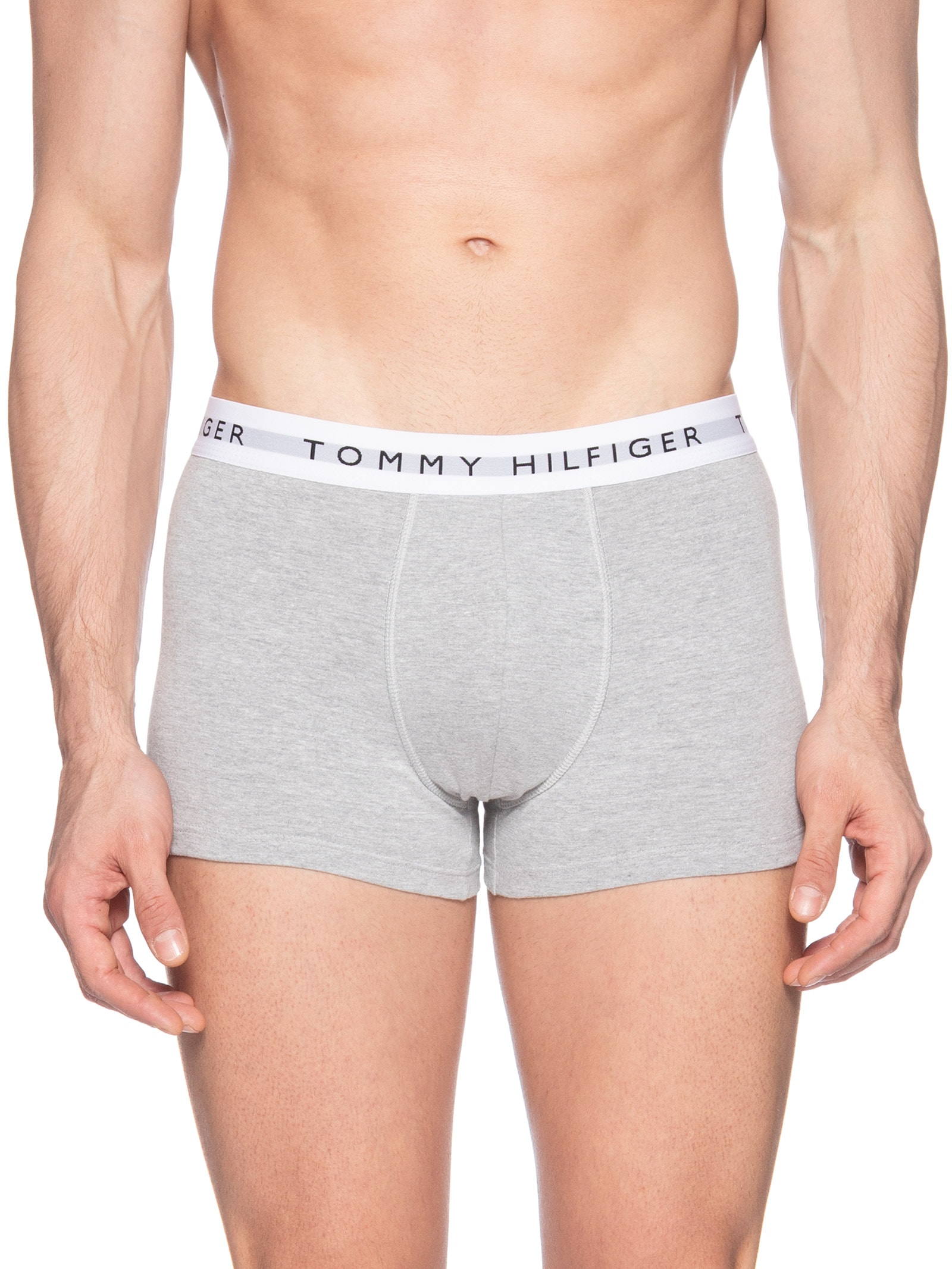 Kit 5 Cuecas Masculinas Boxer De Algodão Cinza Tommy Hilfiger
