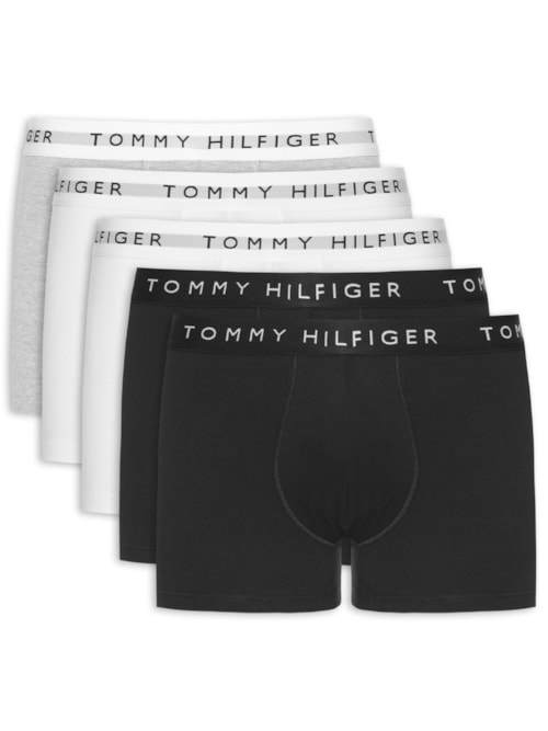 Kit 5 Cuecas Masculinas Boxer De Algodão – Cinza