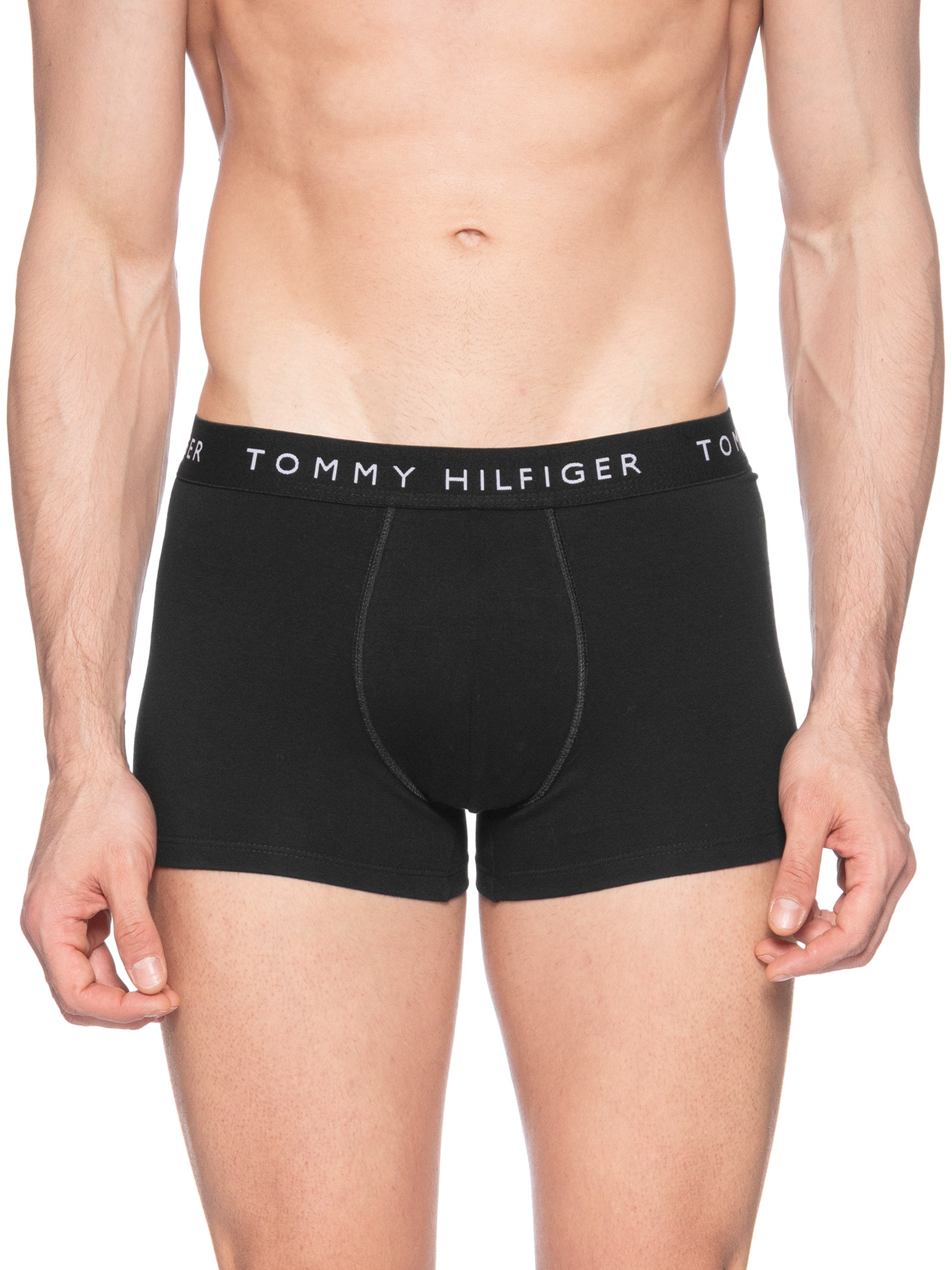 Kit 5 Cuecas Masculinas Boxer De Algodão Preto Tommy Hilfiger