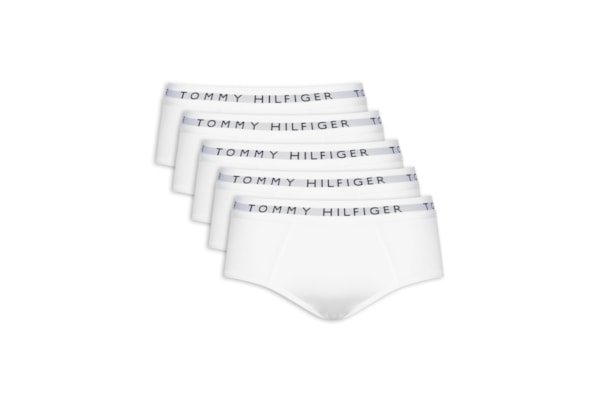 Kit 5 Cuecas Masculinas Brief De Algodão - Branco