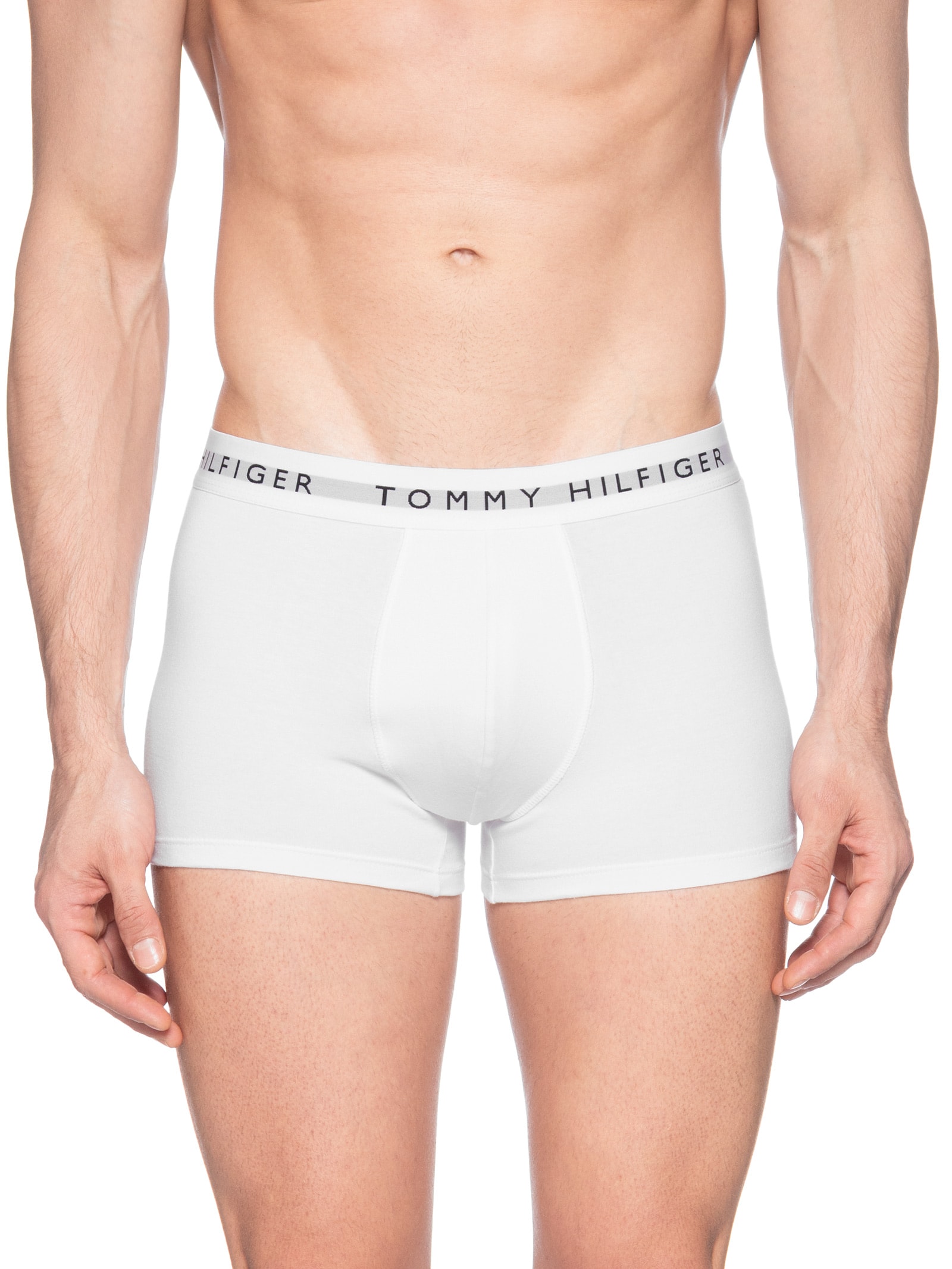 Kit 5 Cuecas Masculinas Brief De Algodão Branco Tommy Hilfiger