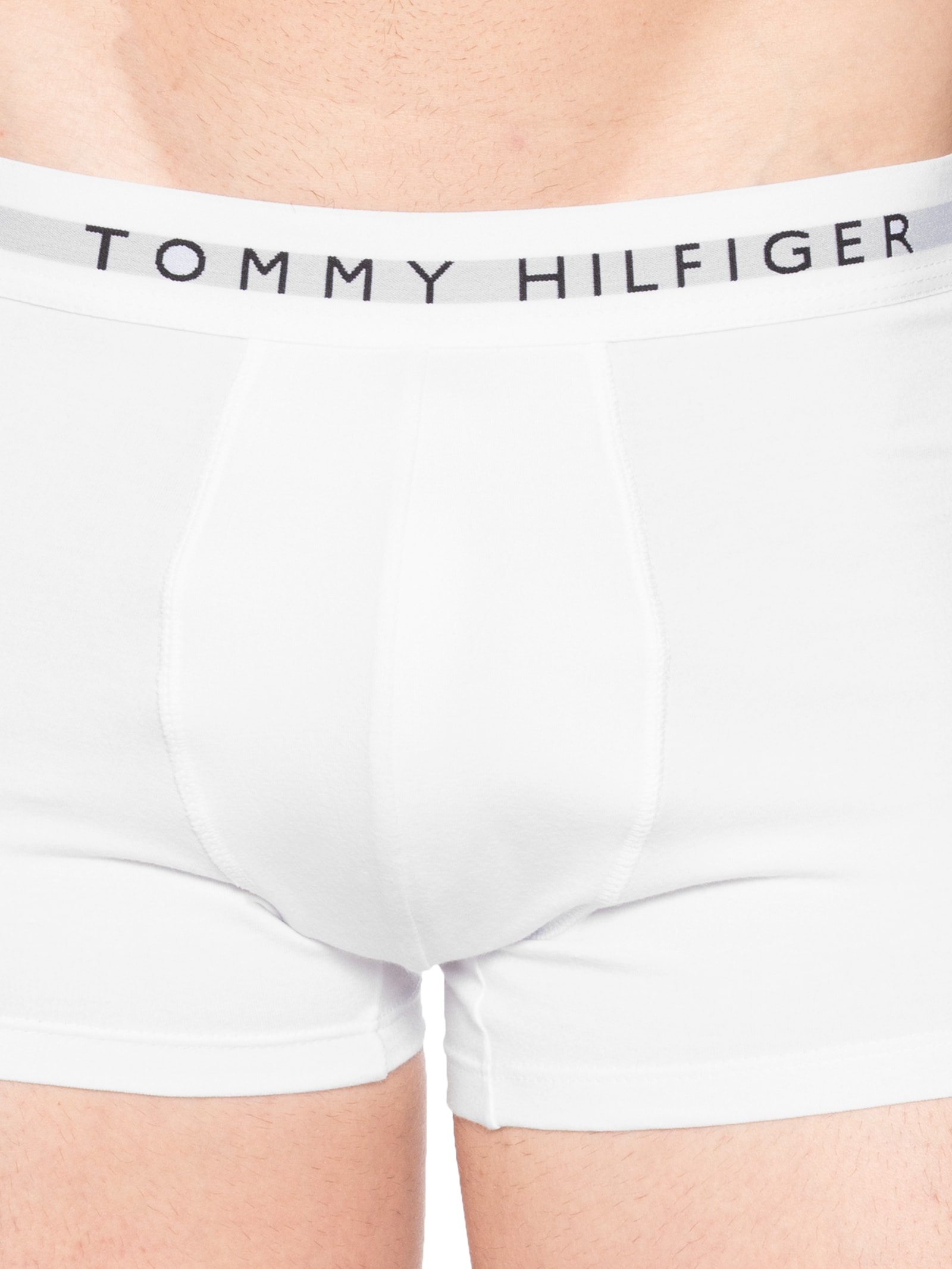 Kit 5 Cuecas Masculinas Brief De Algodão Branco Tommy Hilfiger