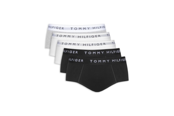Kit 5 Cuecas Masculinas Brief De Algodão - Cinza
