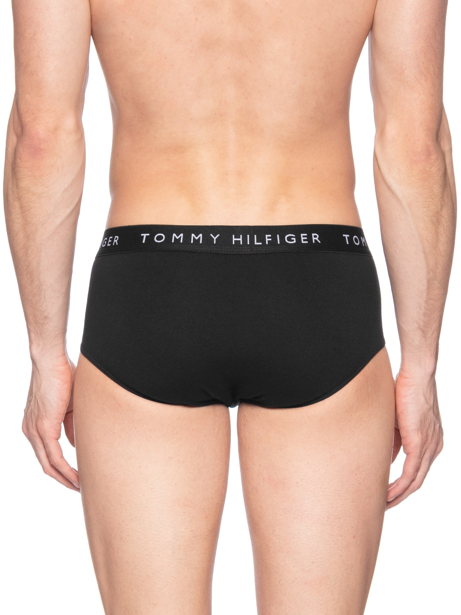 Kit 5 Cuecas Masculinas Brief De Algodão Preto Tommy Hilfiger