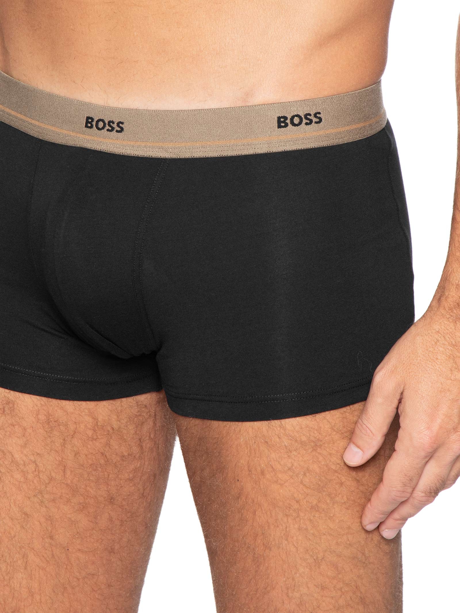 Kit 5 Cuecas Trunk Masculinas Essential – Preto Boss