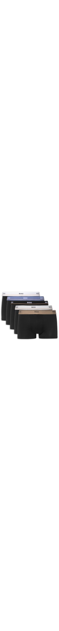 Kit 5 Cuecas Trunk Masculinas Essential – Preto