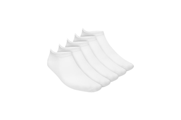 Kit 5 Pares de Meias Soquetes Masculina - Branco