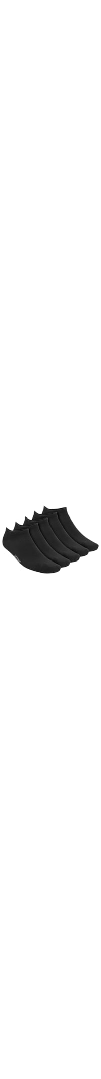 Kit 5 Pares de Meias Soquetes Masculina - Preto