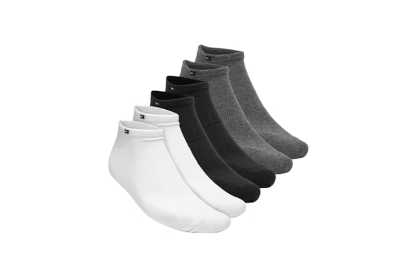 Kit 6 Pares de Meia Cano Baixo Athletic No Show Masculino – Cinza