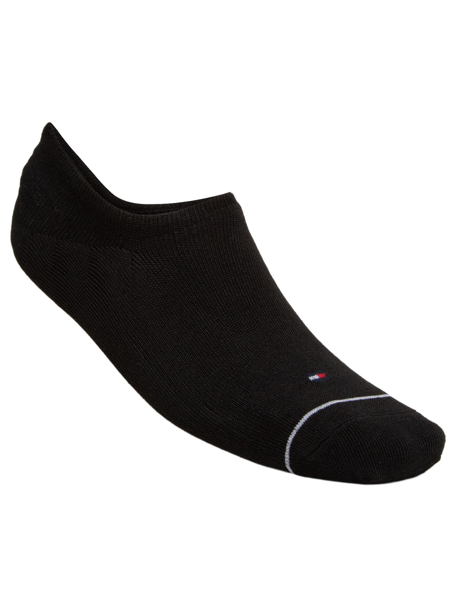 Kit 6 Pares de Meia Masculina Invisível Tino Logo Liner Preto Tommy Hilfiger