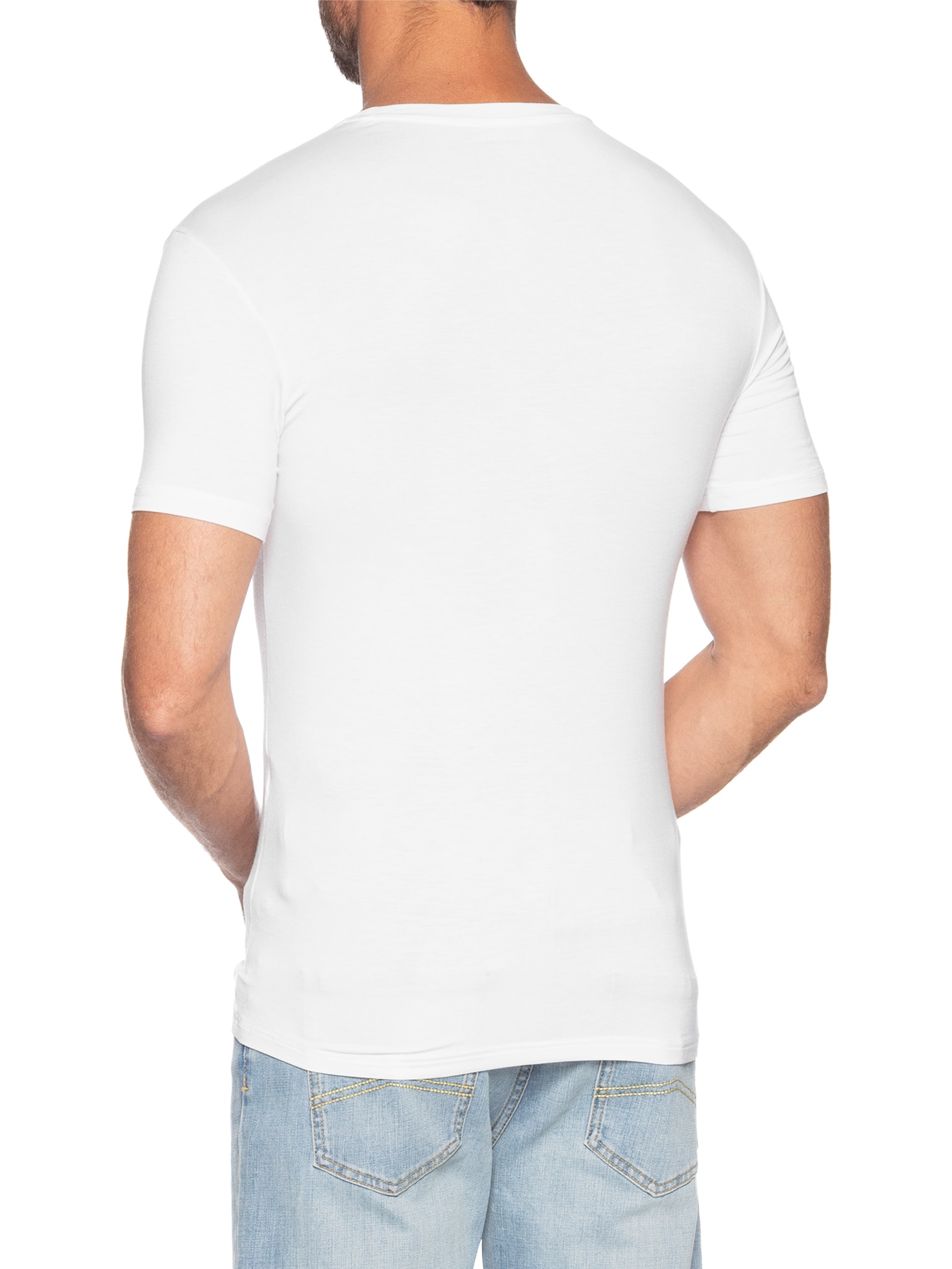 Kit Camiseta Masculina 2 Peças Mc Crew Neck Azul Emporio Armani Bodywear