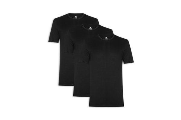 Kit Camiseta Masculina 3 Peças