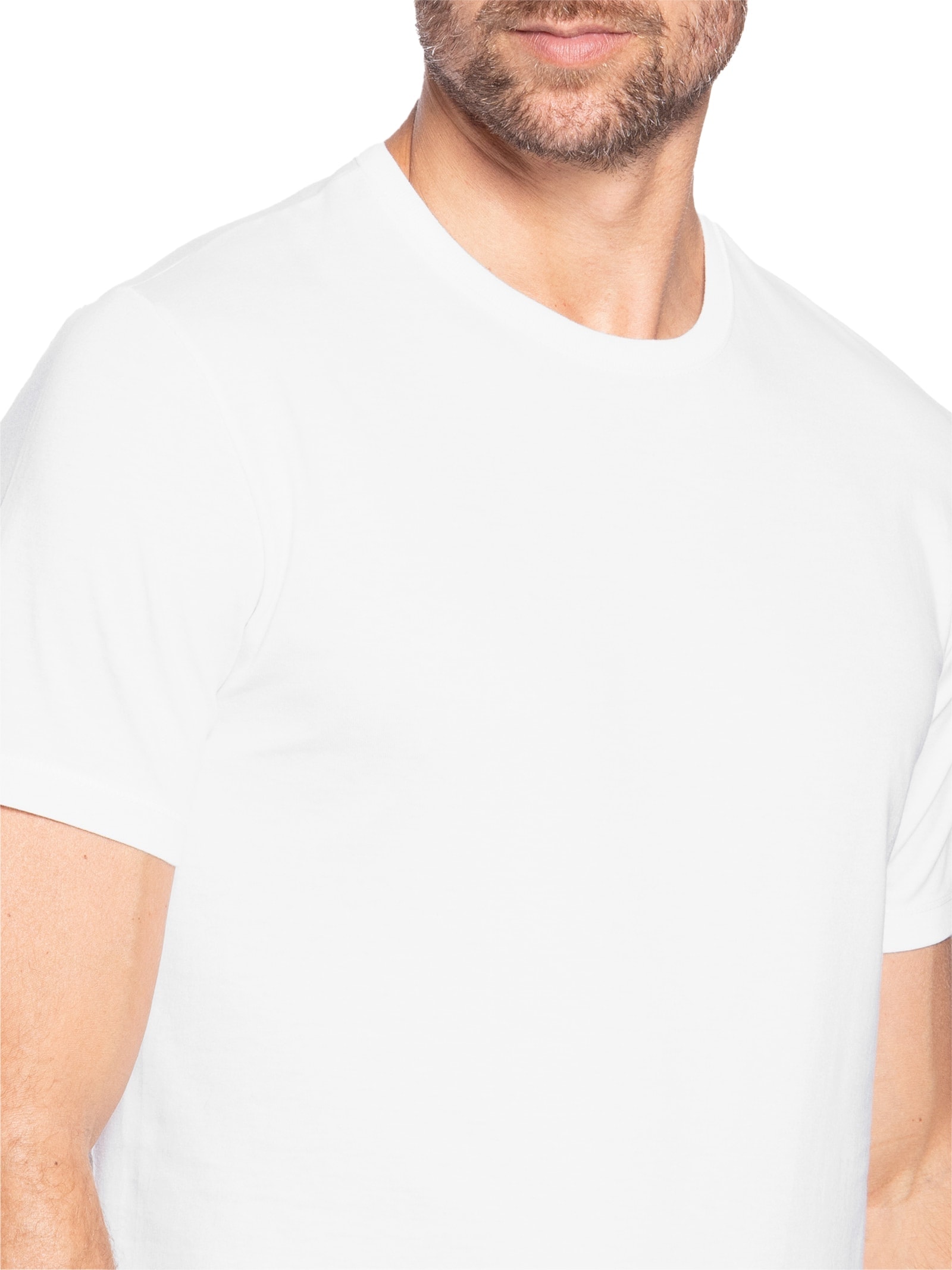 Kit Camiseta Masculina em Algodão 2 Peças Branco Hering