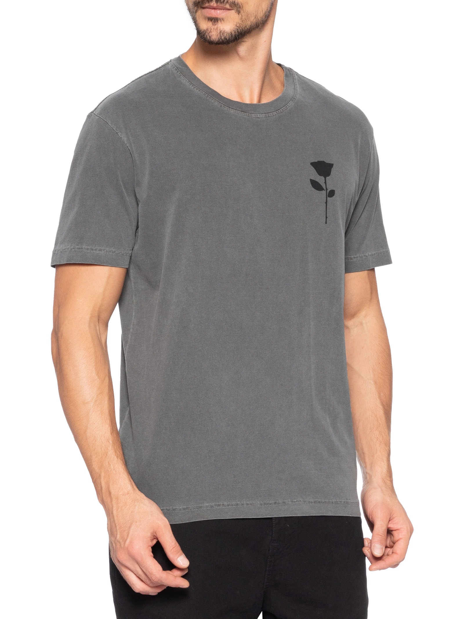 Kit Camiseta Masculina Manga Curta Classic Stone Cinza Osklen