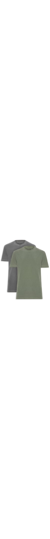 Kit Camiseta Masculina Manga Curta Classic Stone - Cinza