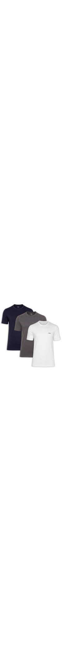 Kit Camiseta Masculina Rn 3P Classic - Branco