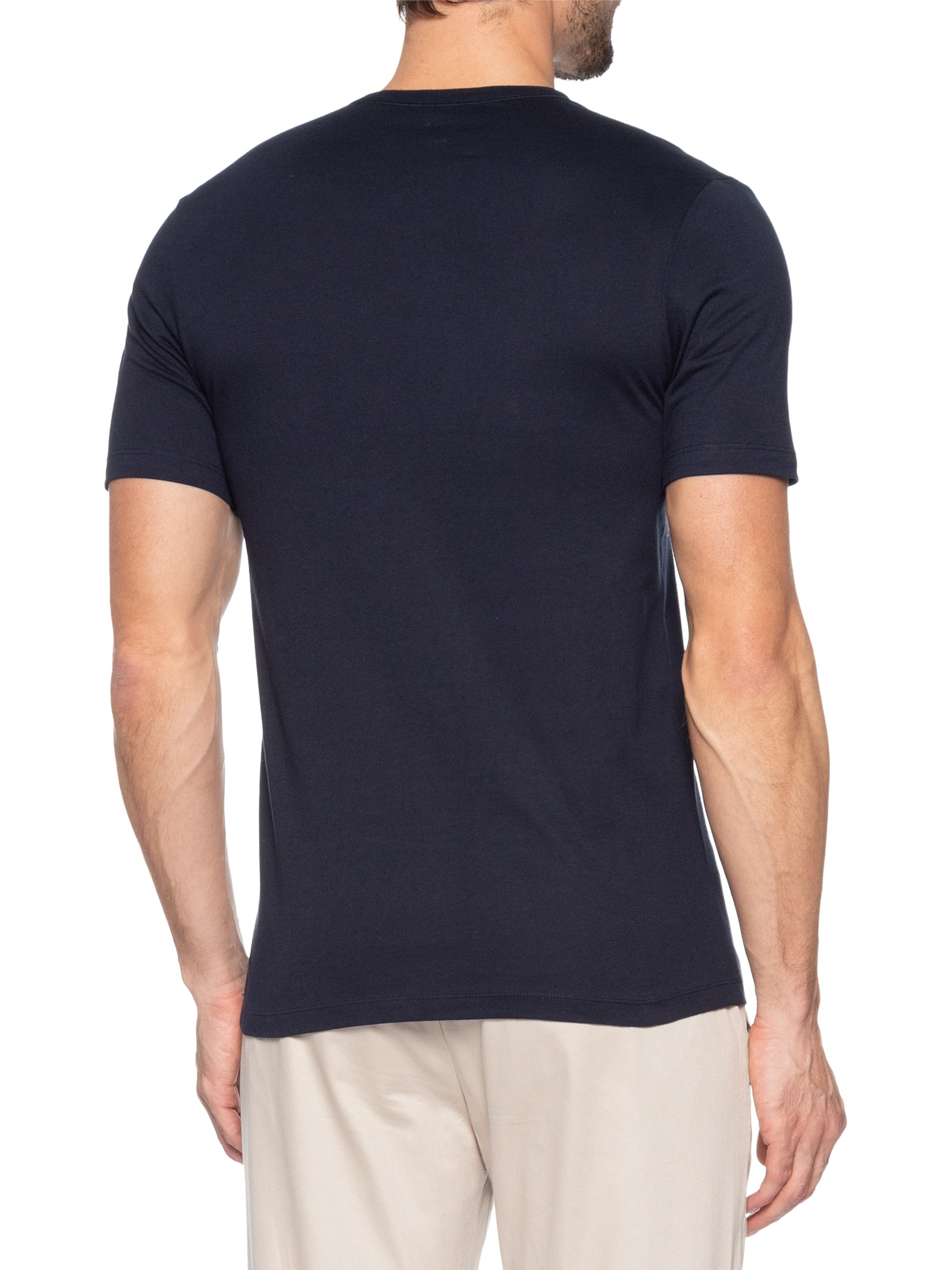 Kit Camiseta Masculina Rn 3P Classic Branco Boss