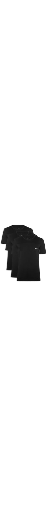 Kit Camiseta Masculina RN Triplet - Preto