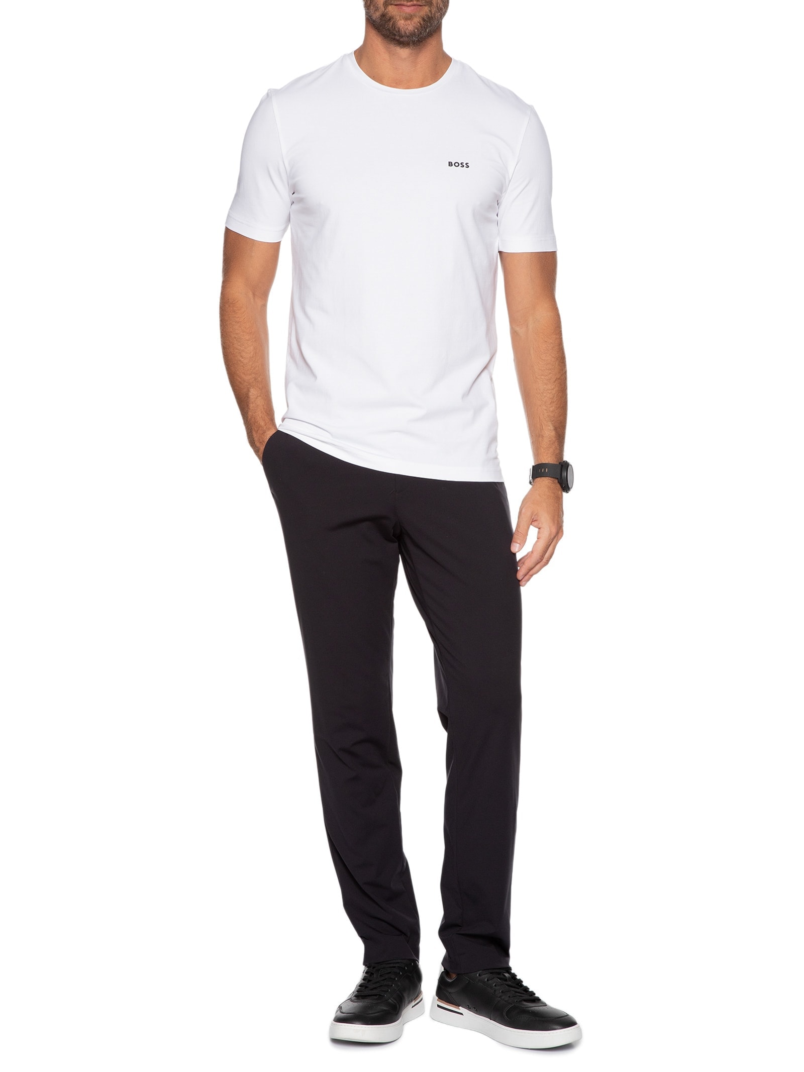 Kit Camiseta Masculina T-Shirt 2-Pack Preto Boss