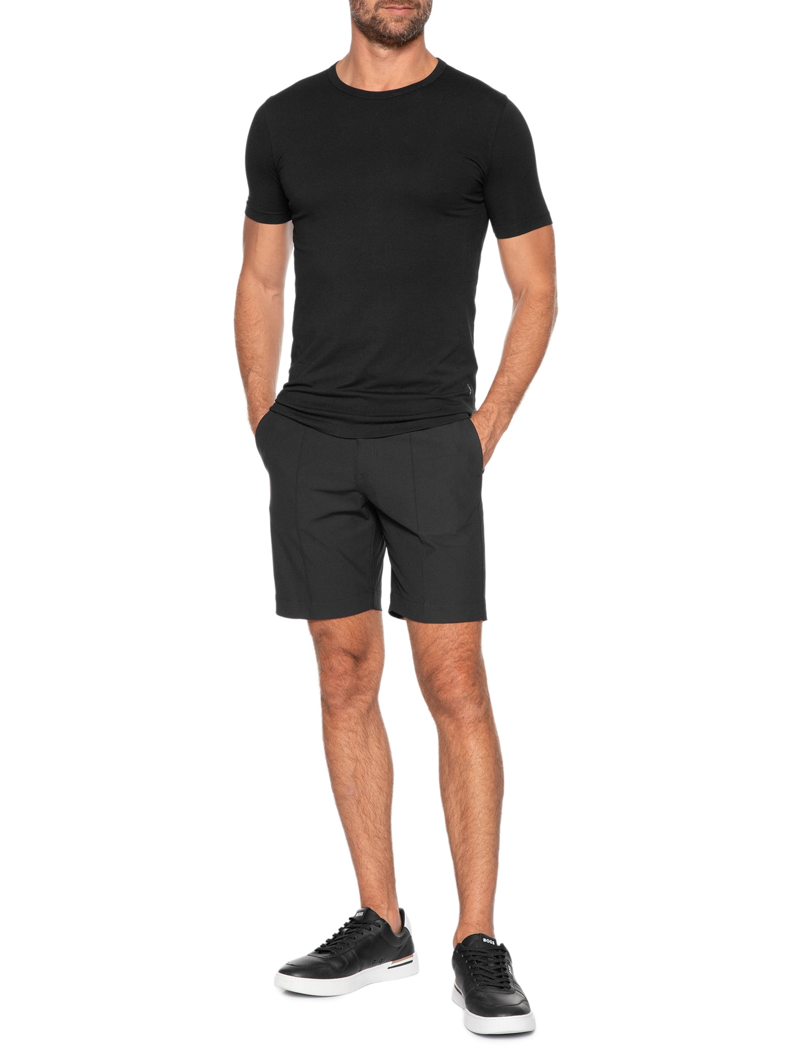 Kit Camiseta Masculina Tshirtrn 2 Peças Modern Preto Boss