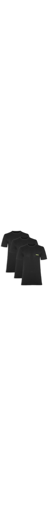 Kit Camisetas Masculina Rn Triplet - Preto