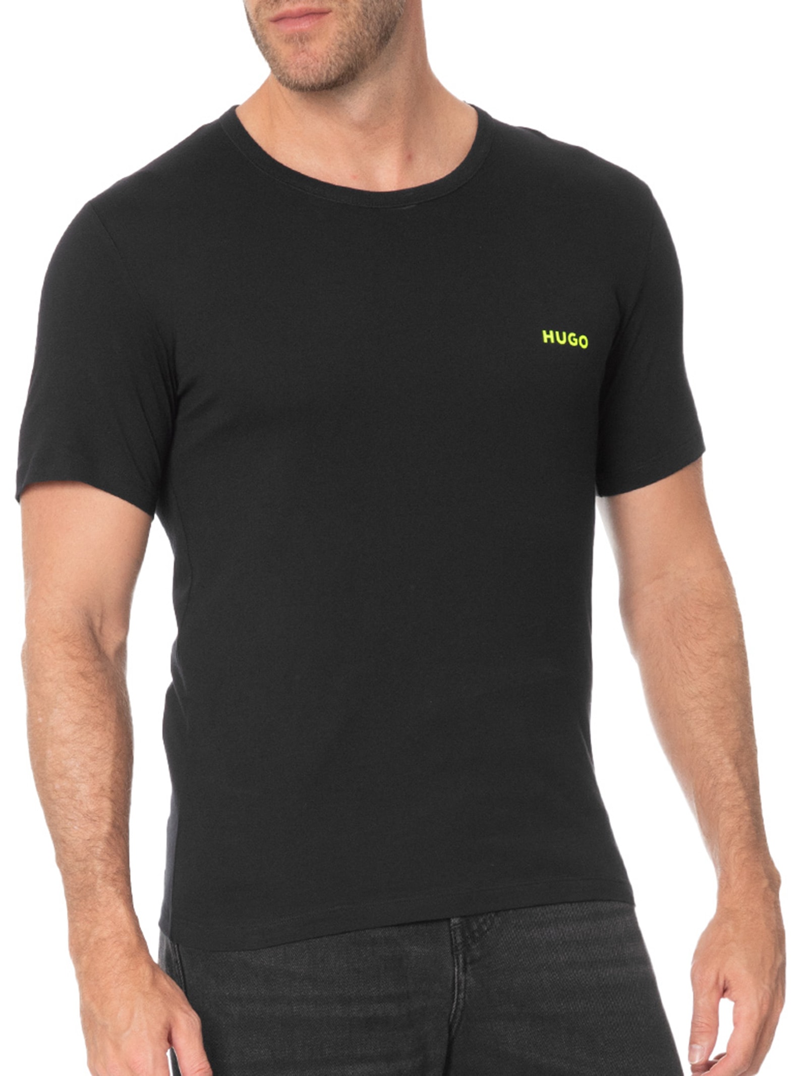 Kit Camisetas Masculina Rn Triplet Preto Boss