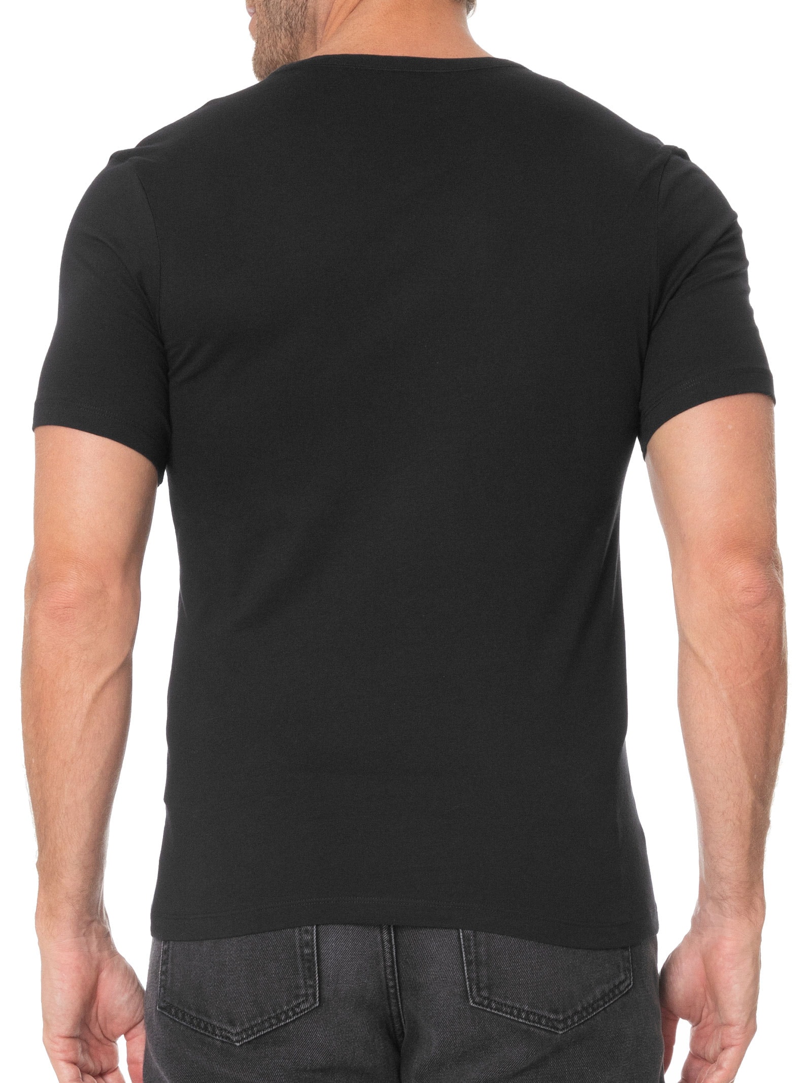 Kit Camisetas Masculina Rn Triplet Preto Boss