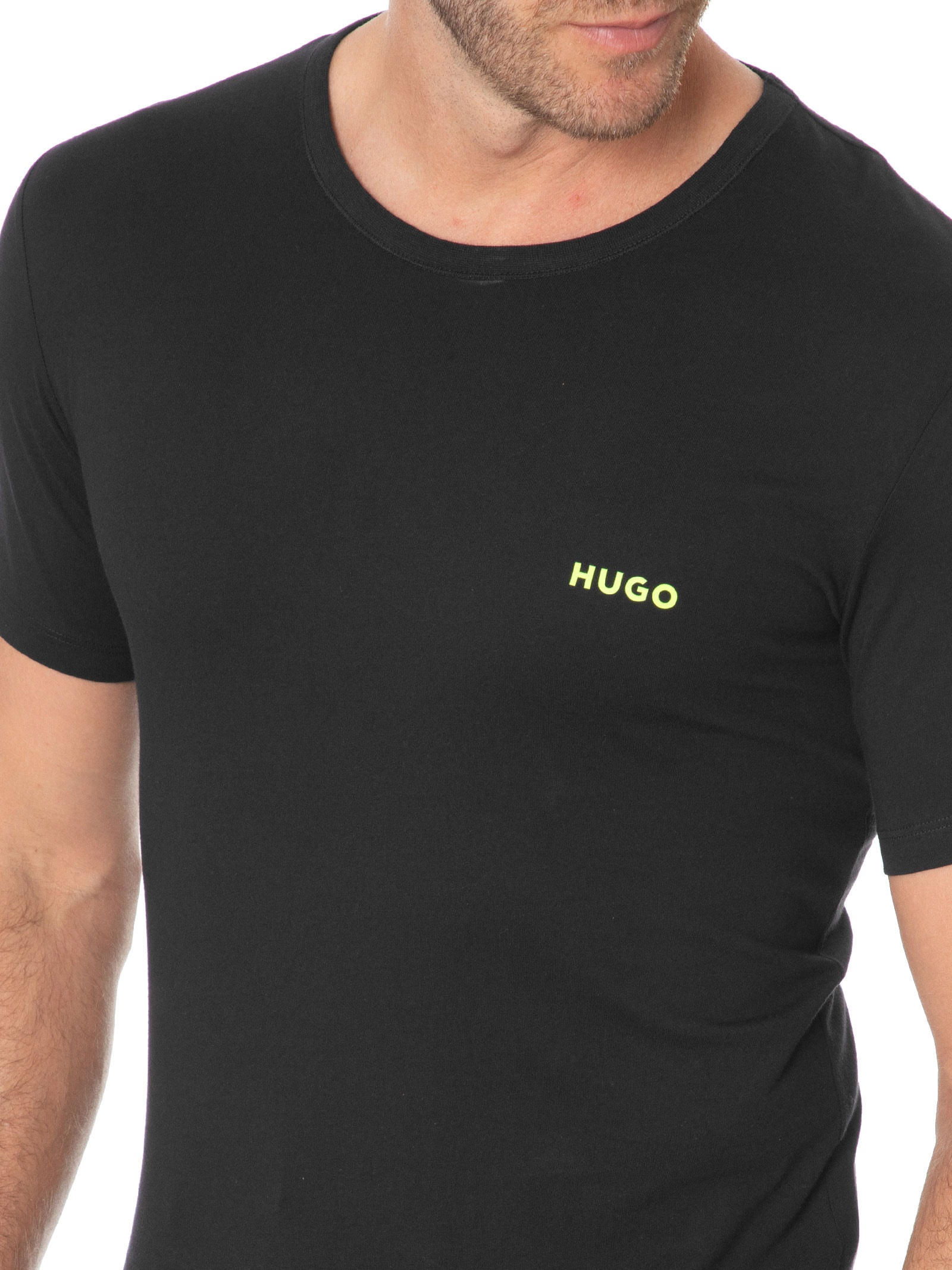 Kit Camisetas Masculina Rn Triplet Preto Boss