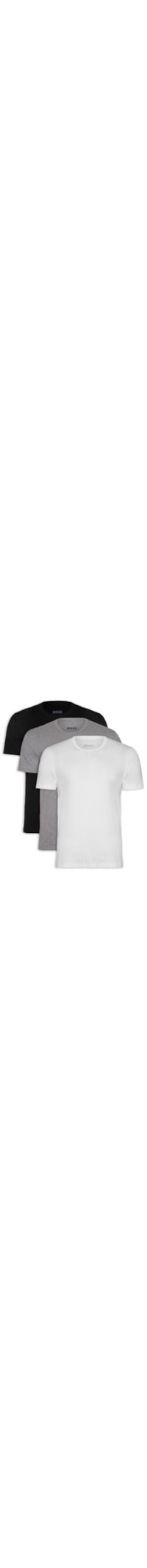 Kit Camisetas Masculina Tshirt Rn 3p Classic - Branco