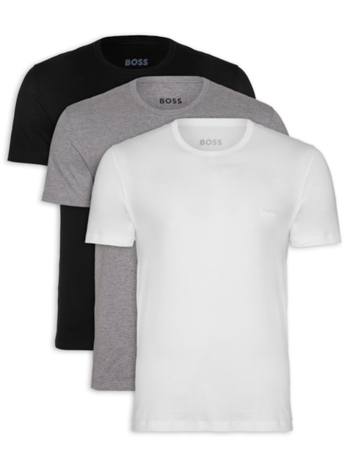 Kit Camisetas Masculina Tshirt Rn 3p Classic – Branco