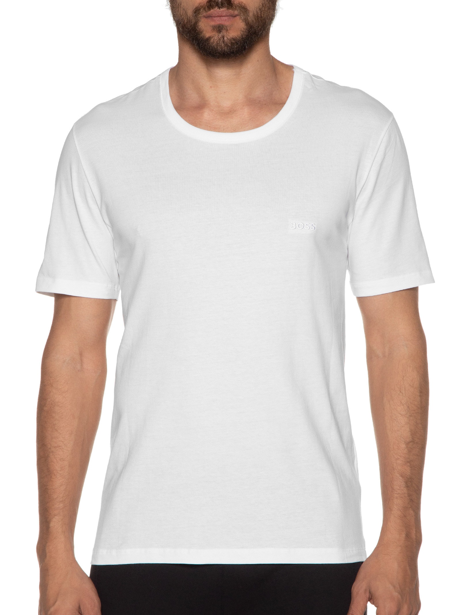 Kit Camisetas Masculina Tshirt Rn 3p Classic Branco Boss